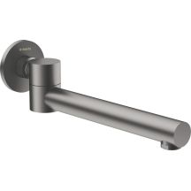 Folding bathtub spout - round
