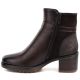 3. Women's insulated ankle boots with a block heel, brown, Potocki SZ12873