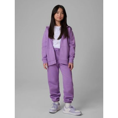 5. Girls' jogger sweatpants 4F 4FJRSS26TTROF1795-12S