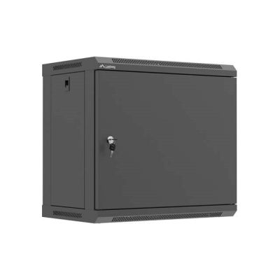 INSTALLATION RACK CABINET WALL-HUNG 19" 9U 540X350 BLACK FULL DOOR METALLANBERG (FLAT PACK)