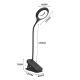 2. Mini Wozinsky Wireless LED Reading Lamp with Clip + USB-C Cable - Black