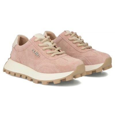 15. Leather platform sneakers, pink, Filippo DP7498