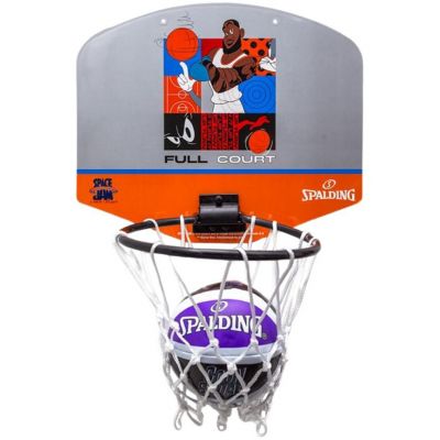 2. Spalding Space Jam Tune Squad Mini Basketball Backboard Gray and Orange 79007Z
