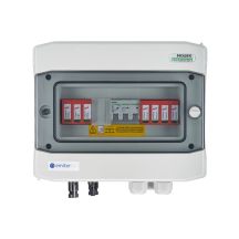 DCAC hermetic IP65 EMITER connection box with Dehn 1000V DC surge arrester type 2, 1 x PV string, 1 x MPPT // Dehn AC limiter type 2, 25A 3-Ph