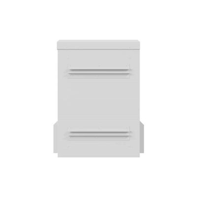 16. WALL-HUNG RACK CABINET 10" HERMETIC IP55 WALL/POLE MOUNTING 340X250X500 GRAY LANBERG (ASSEMBLED)