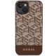 3. Guess GUHMP14MHGCFSEW iPhone 14 Plus 6.7" brown/brown hard case GCube Stripes MagSafe