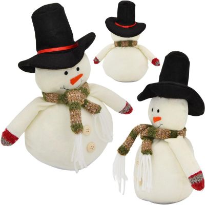 3. DECORATIVE SNOWMAN 23CM HATTER