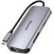 14. UNITEK ACTIVE HUB USB-C 2X HDMI, SD READER, 4K, RJ-45, PD 100W, 5 GBPS