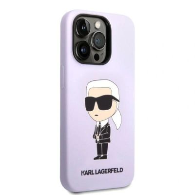 4. Karl Lagerfeld KLHCP14LSNIKBCU iPhone 14 Pro Case - Purple