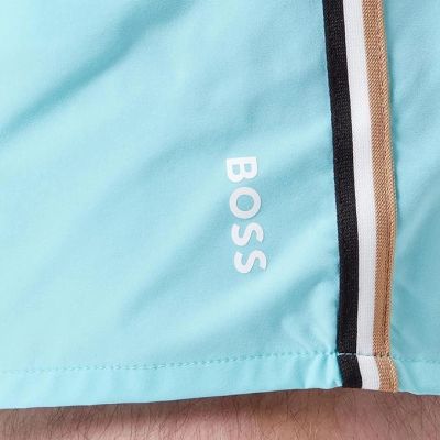 3. BOSS Iconic Light/Pastel Blue Swim Shorts (50491594-455)