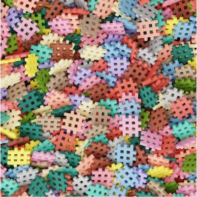 7. Marioinex Mini Waffle building blocks, 400 pieces, pastel