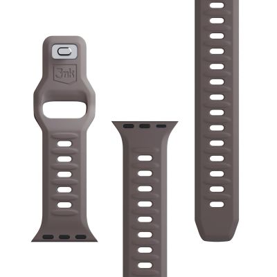 14. 3mk Silicone Watch Strap for Apple Watch 42 / 44 / 45 / 49 mm - brown
