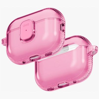Uniq Glase Pro Case for AirPods Pro 3 Lock Case - Transparent Pink