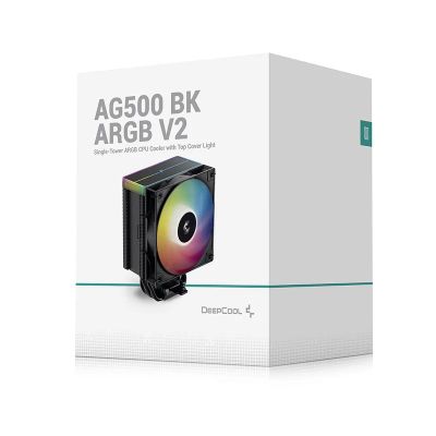 13. DeepCool AG500 BK ARGB V2 Processor Air Cooler 11.9cm Black