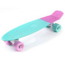 METEOR PLASTIC SKATEBOARD MATT pink and minth/minth and pink/white 23999