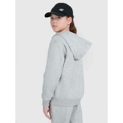 6. Girls' sweatshirt with a hood, 4F 4FJWMM00TSWSF1861-25M