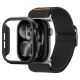 Spigen Thin Fit case + Spigen Lite Fit Ultra band set for Apple Watch (46 mm) - black