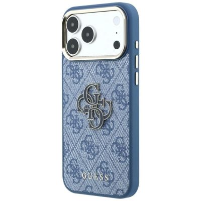2. Guess 4G & Big Resin Logo Case for iPhone 17 Pro / 18 Pro - Light Blue