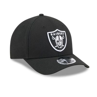 3. New Era 9FORTY NFL Las Vegas Raiders Team M-Crown Black Snapback Cap - 60691819