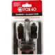 4. FOX 40 CLASSIC AND CLASSIC CMG WHISTLE BLACK WITH STRING 2 PACK