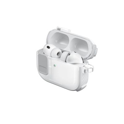 11. AmazingThing Titan Pro Mag Case Clear for AirPods Pro 3 - White
