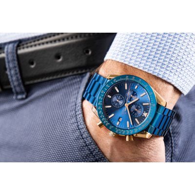 3. Giewont Chronograph Sapphire Blue Copper Men's Watch GW8720-B5