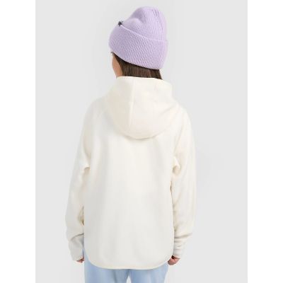 2. Girls' loose fleece with hood 4F 4FJRAW25TFLEF444-11S