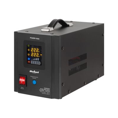 2. Rebel POWER-1000 Uninterruptible Power Supply - pure sine wave converter with charging function 12V 230V 1000VA/700W