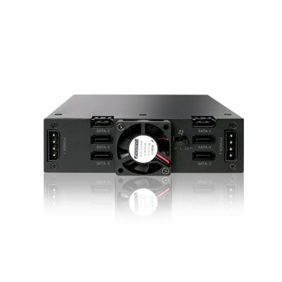 3. IcyDock 6x6.3cm SATAI-III Mounting Plate for 1x5.25" SSD to 9.5 KEY