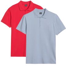 Men's polo shirt 4F (SET OF 2 SHIRT) 2P-SS-4FWSS25TPTSM407-92S