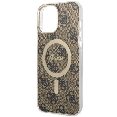 6. Guess GUHMP13XH4STW iPhone 13 Pro Max 6.7" brown/brown hardcase 4G MagSafe
