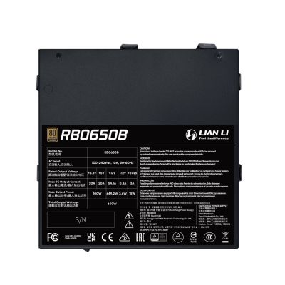2. Lian Li RB0650B.B Power Supply Module 650W 24-pin ATX ATX Black