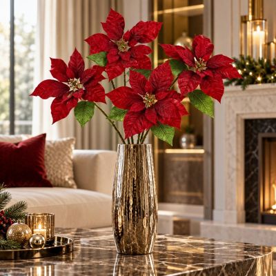 8. RED POINSETTIA 30 CM