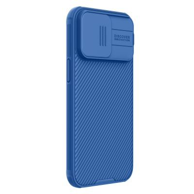 3. Nillkin CamShield Pro Magnetic Case for iPhone 15 Pro Max with Camera Protector - Blue