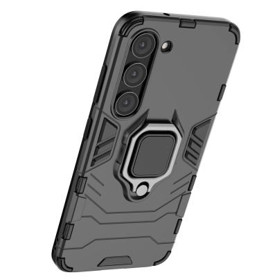 10. Ring Armor case for Samsung Galaxy S23 armored cover magnetic holder ring black