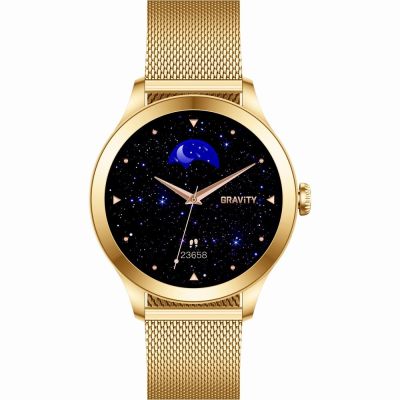 5. Smartwatch Gravity Rose Gold 2 Straps GT25-1 PRO