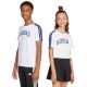 adidas Codes Collegiate Graphic Kids' T-Shirt, White, JI6674