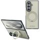 Guess Magnetic Ring Stand Grained Classic Logo MagSafe case for Samsung Galaxy Z Fold 8 Ultra - beige