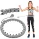 HULA HOP WITH MASSAGER AND WEIGHT GREY ENERO FIT
