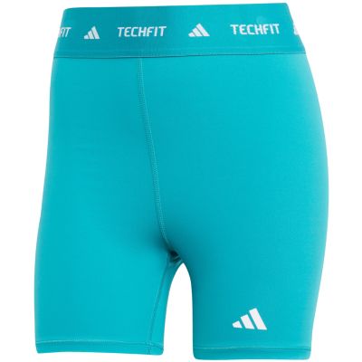 8. adidas Techfit Turquoise Women's Shorts JW7561