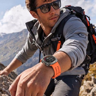 6. Tech-Protect Silicone Air Strap for Samsung Galaxy Watch Ultra 47mm - Orange