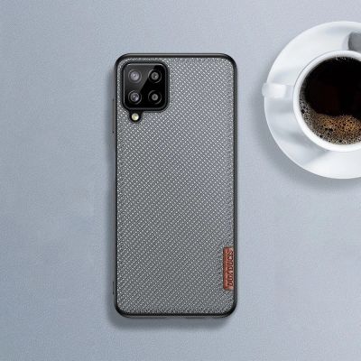 12. Dux Ducis Fino case covered with nylon material for Samsung Galaxy A22 4G black