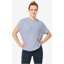 Women's short-sleeved SUPER.NATURAL W YOGA LOOSE TEE, blue
