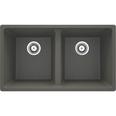 Two-bowl granite sink