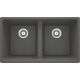 Two-bowl granite sink