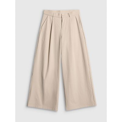 7. Women's wide leg trousers 4F 4FRSS26TTROF1970-12S