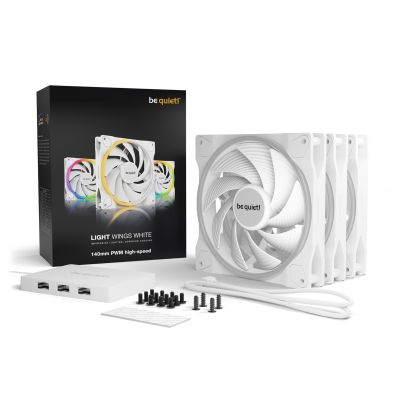 5. be quiet! LIGHT WINGS WHITE 140mm PWM Fan Kit