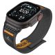 4. Spigen Athlex Air 2 Strap for Apple Watch (44 / 45 / 46 / 49 mm) - Black and Orange