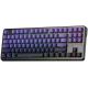 3. gasket F87 Pro Purple Black Gradient GrayWoodV4 switch RGB AULA keyboard