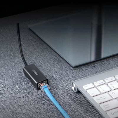 10. Orico XC-R45-V1 USB-C to RJ45 Gigabit Ethernet 1 Gbps Network Adapter - Black